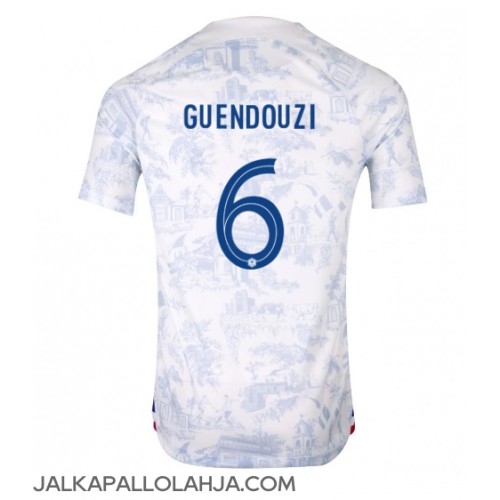 Ranska Matteo Guendouzi #6 Kopio Vieras Pelipaita MM-kisat 2022 Lyhyet Hihat